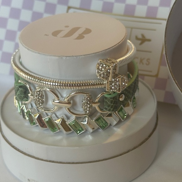 BP Summer Stacks Bracelet - Green and Silver - Picture 2 of 8